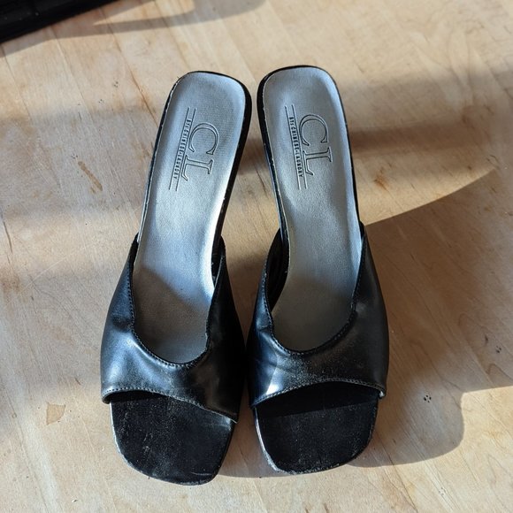 CL by Chinese Laundry Black Women's Low Heel Open Toe Sandals - Picture 3 of 4